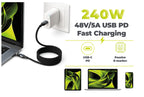 240W 540° Rotatable Magnetic Cable, USB-C to USB-C, 1 m, CB14