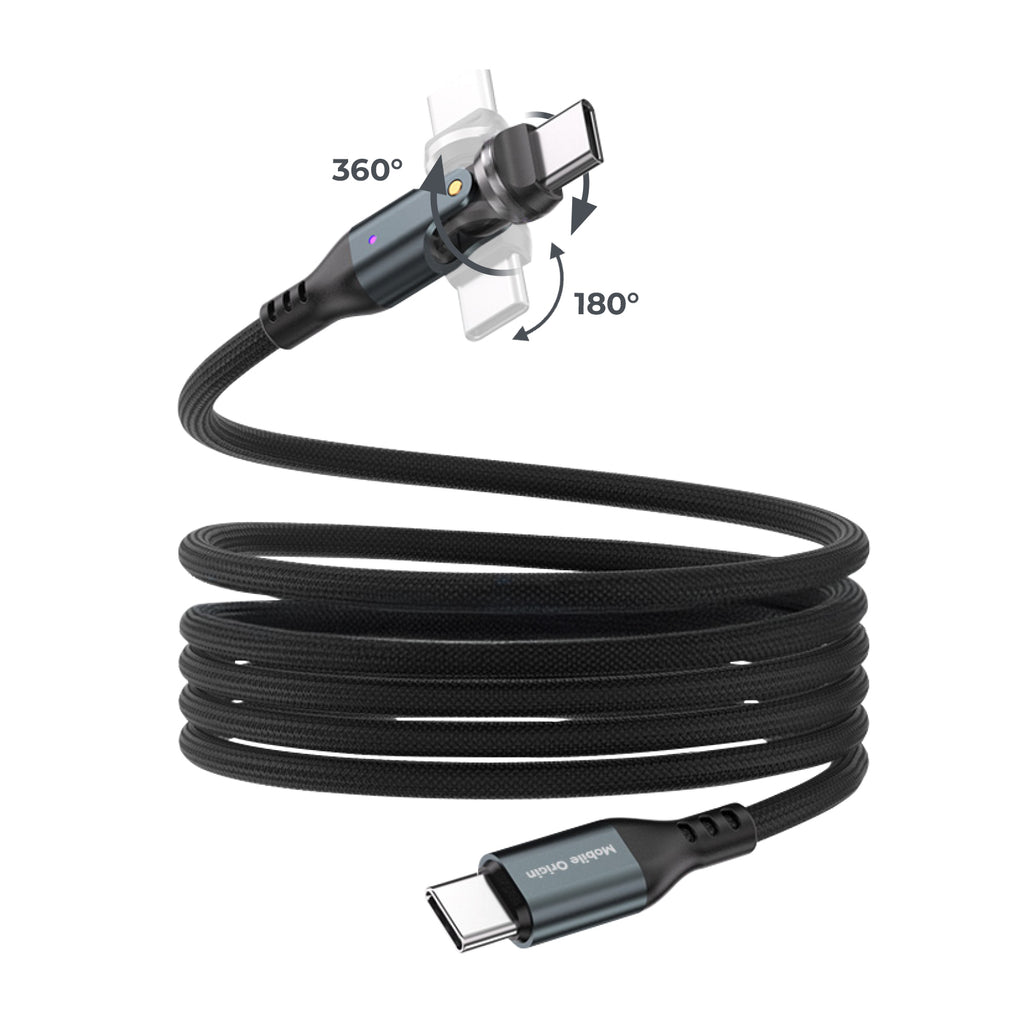 240W 540° Rotatable Magnetic Cable, USB-C to USB-C, 1 m, CB14