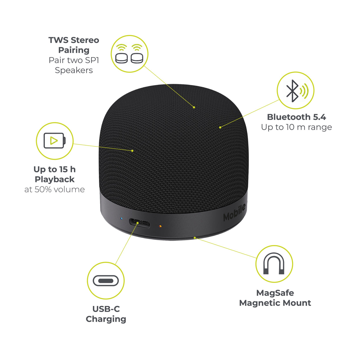 Magnetic Wireless Speaker SP1