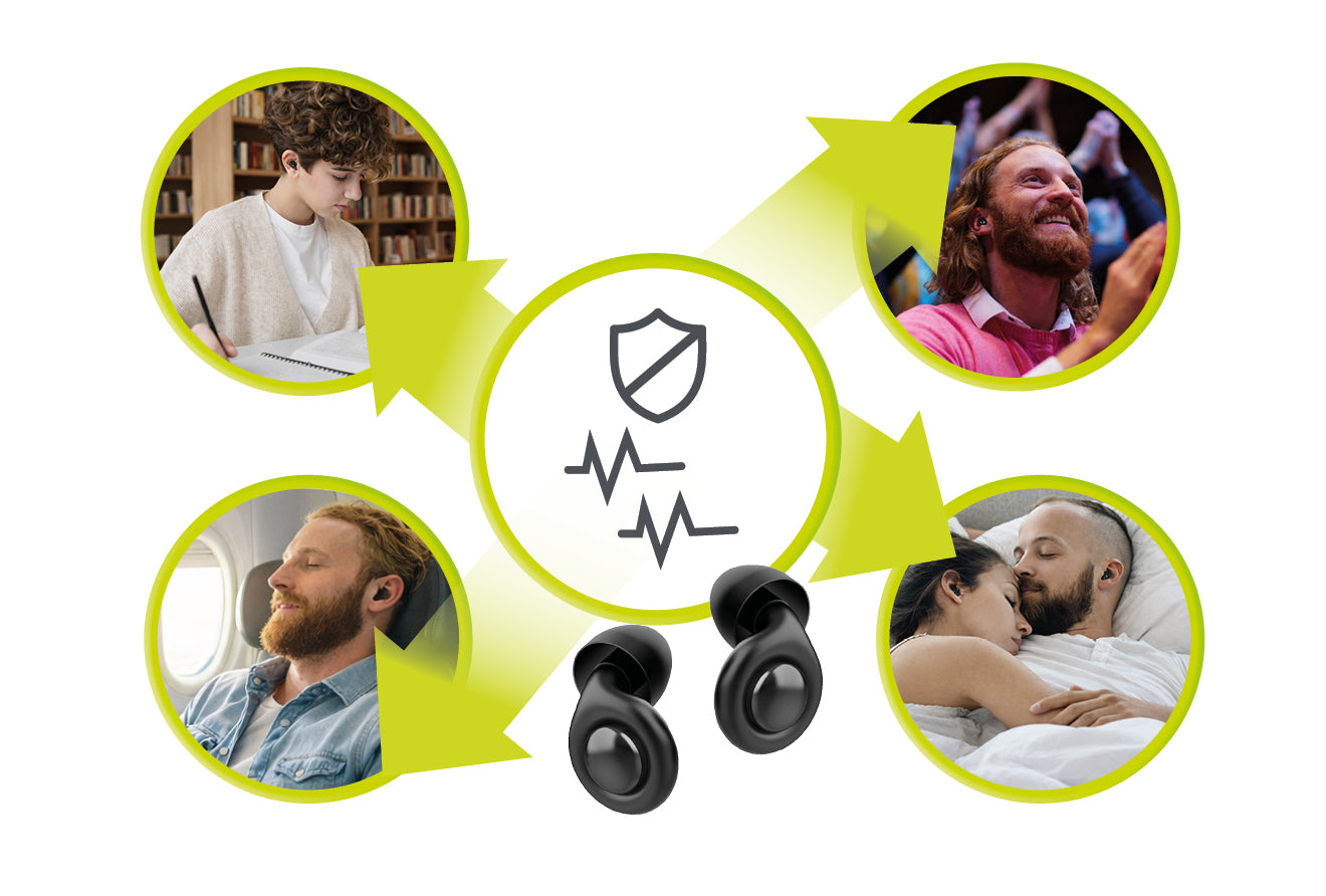 Sleep Earplugs EA1, 32 dB, Black