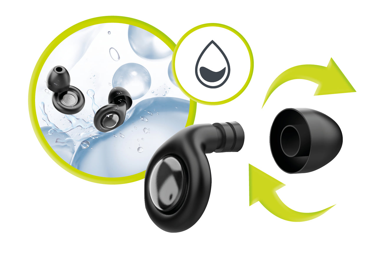Sleep Earplugs EA1, 32 dB, Black