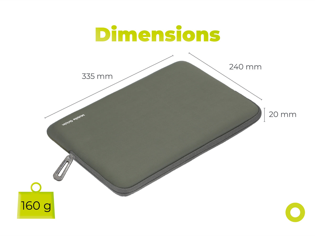 Neoprénové puzdro pre MacBook Air/Neo 13", Zelená