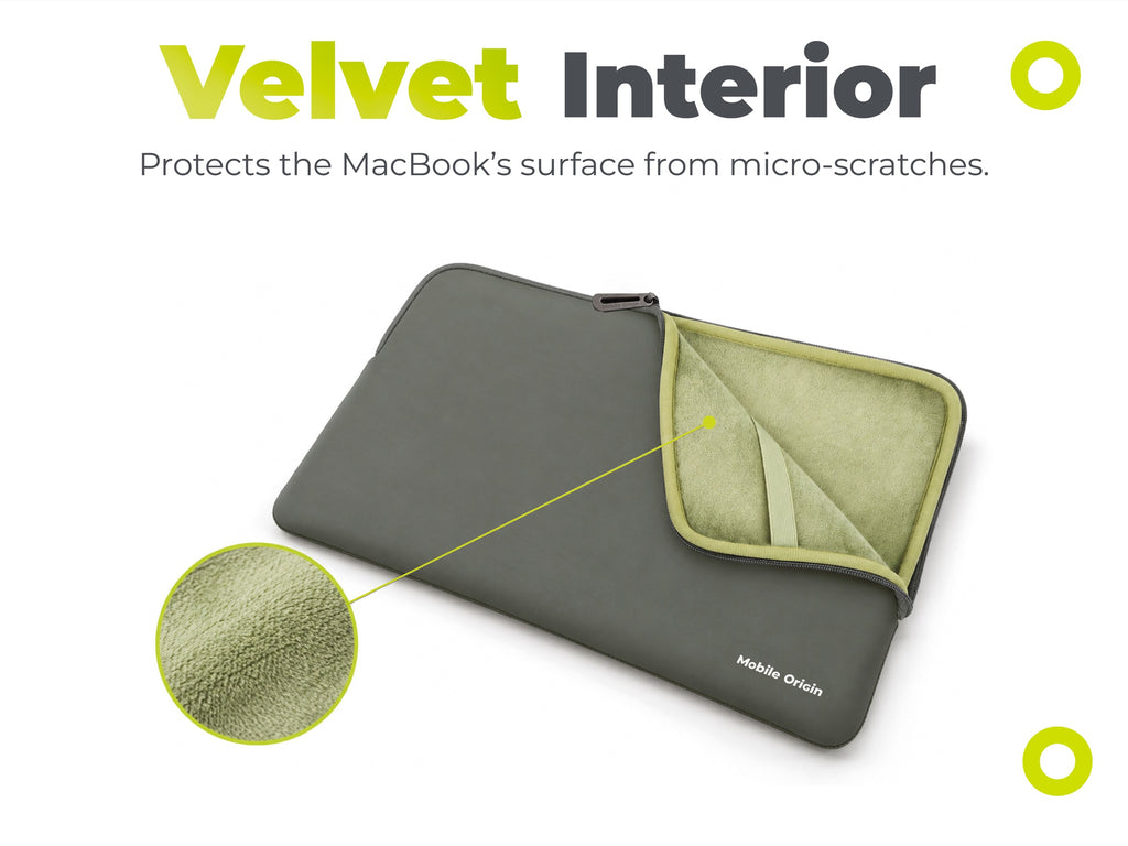 Neoprénové puzdro pre MacBook Air/Neo 13", Zelená