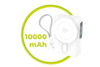 Bezdrátová powerbanka s displejem MagSafe PB19, 10000mAh, Qi2 15W, USB-C kabel, Bílá