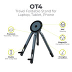 Cestovní skládací stojan pro notebook, tablet a telefon OT4, Vesmírně šedá