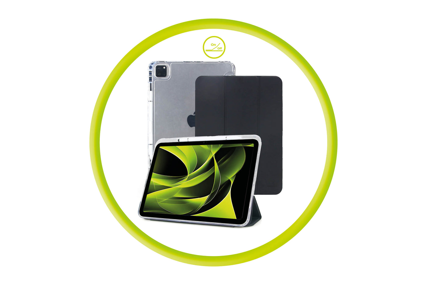 Easy Tablet Case Black/Transparent for iPad Pro 11" M4 2024