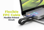 Klíčenka s kabelem USB-C, 240W, 40Gbps, 8K, CB17, Černá