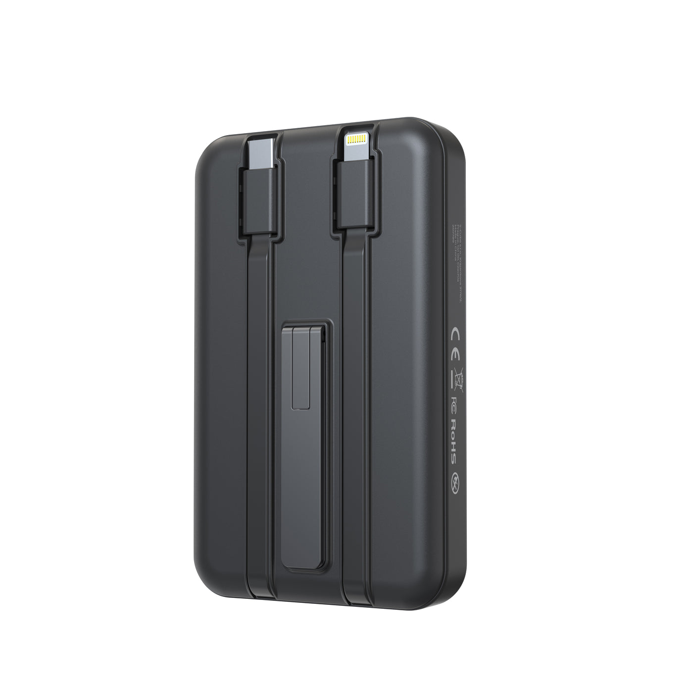Wireless Magnetic Power Bank MagSafe with USB-C + Lightning Cable PB11, 10000mAh, 20W, Black