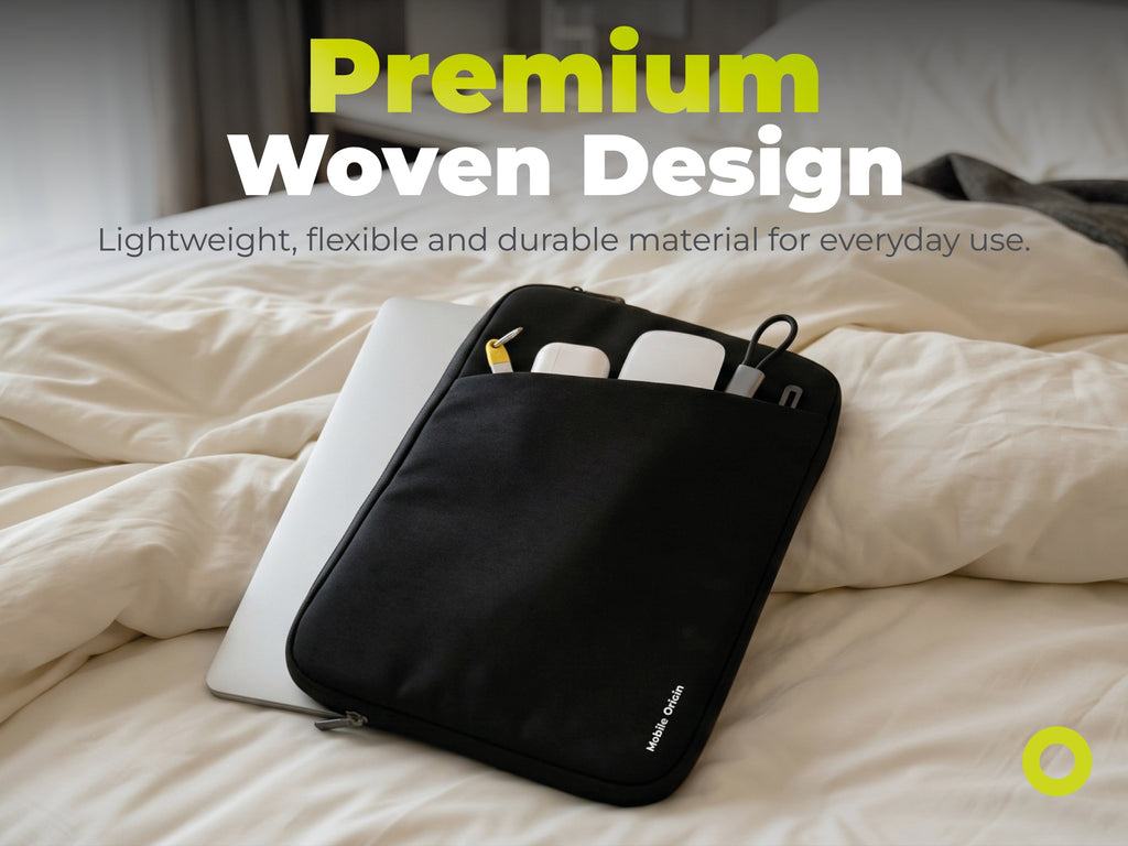 Tkané puzdro pre MacBook Air/Neo 13", Čierna