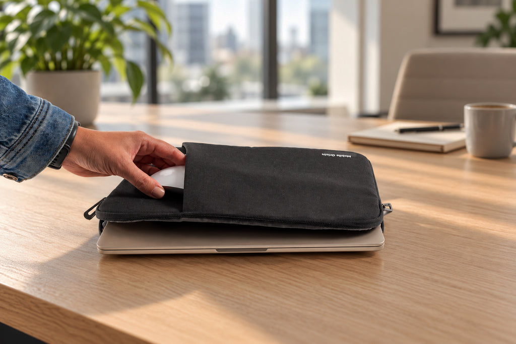 Tkané puzdro pre MacBook Air/Neo 13", Čierna