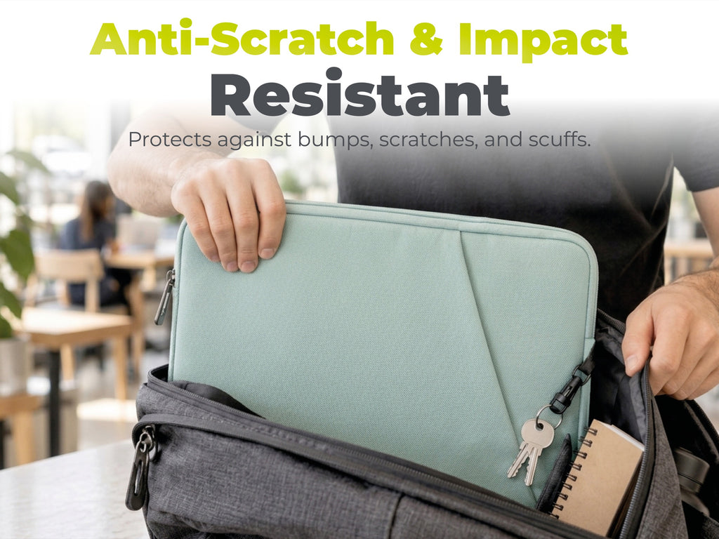 Woven Sleeve for MacBook Air/Neo 13", Pastel Green