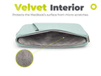 Woven Sleeve for MacBook Air/Neo 13", Pastel Green