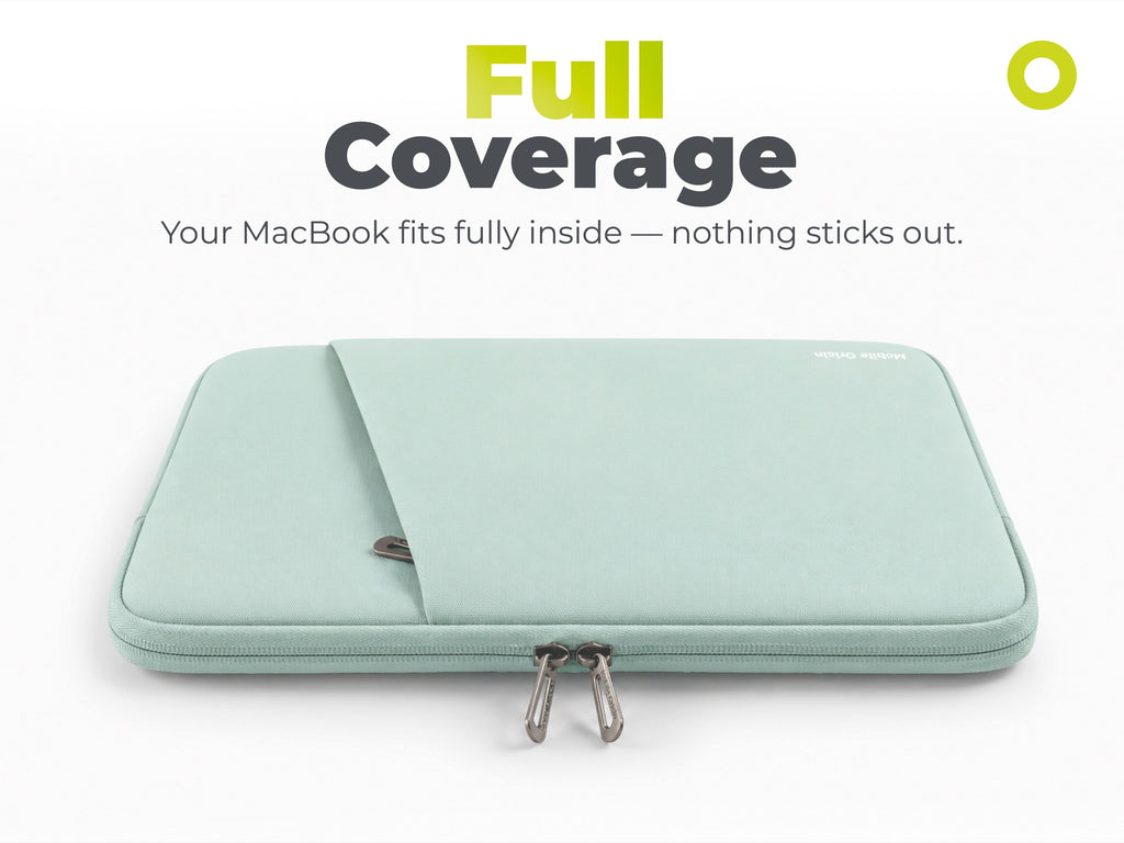 Woven Sleeve for MacBook Air/Neo 13", Pastel Green
