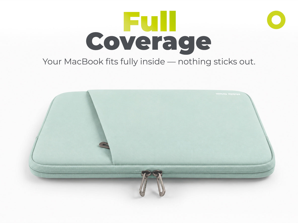 Woven Sleeve for MacBook Air/Neo 13", Pastel Green