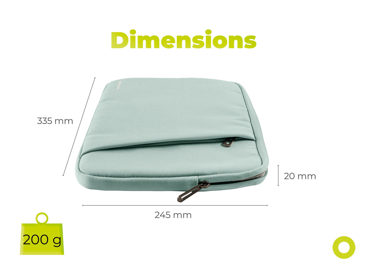 Woven Sleeve for MacBook Air/Neo 13", Pastel Green