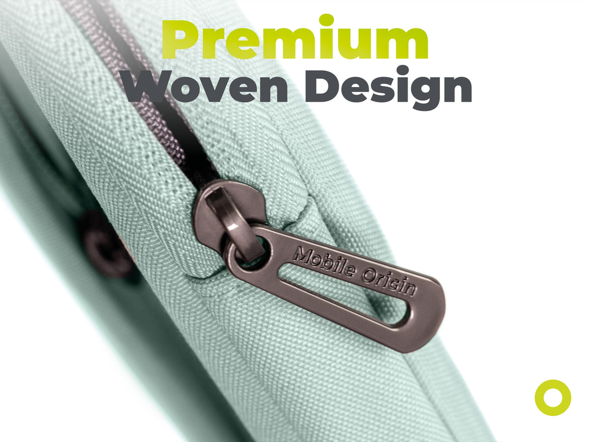 Woven Sleeve for MacBook Air/Neo 13", Pastel Green