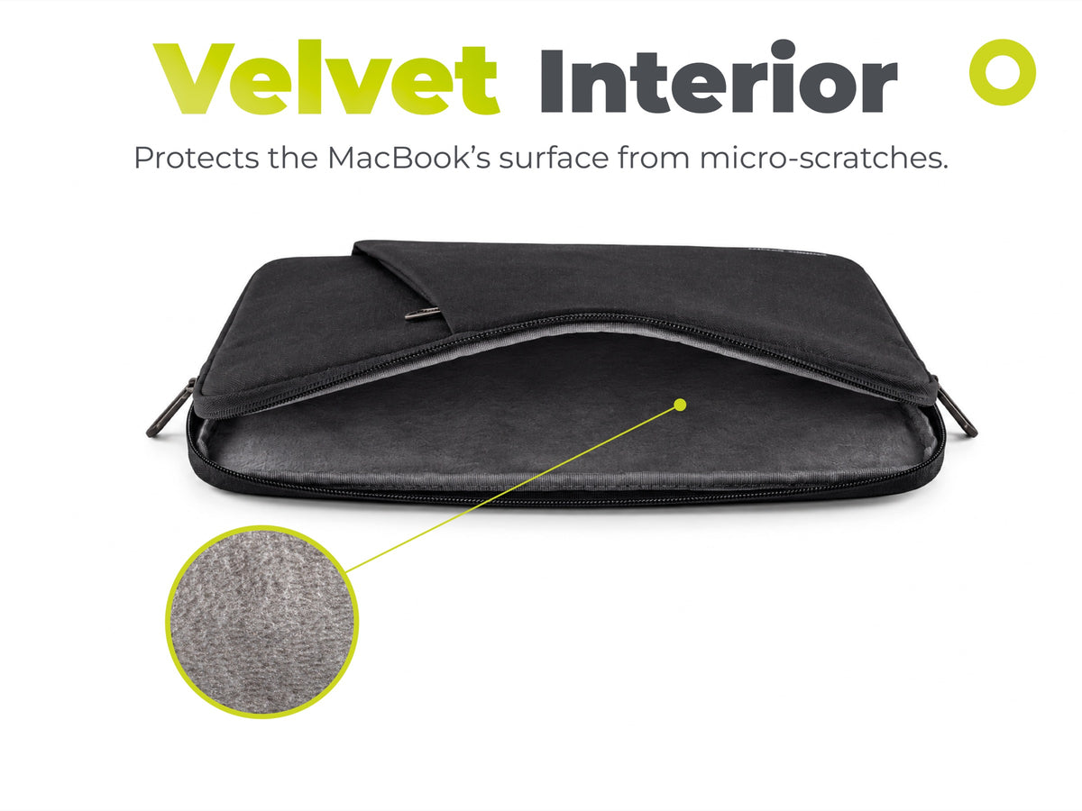 Woven Sleeve for MacBook Air 15", Black