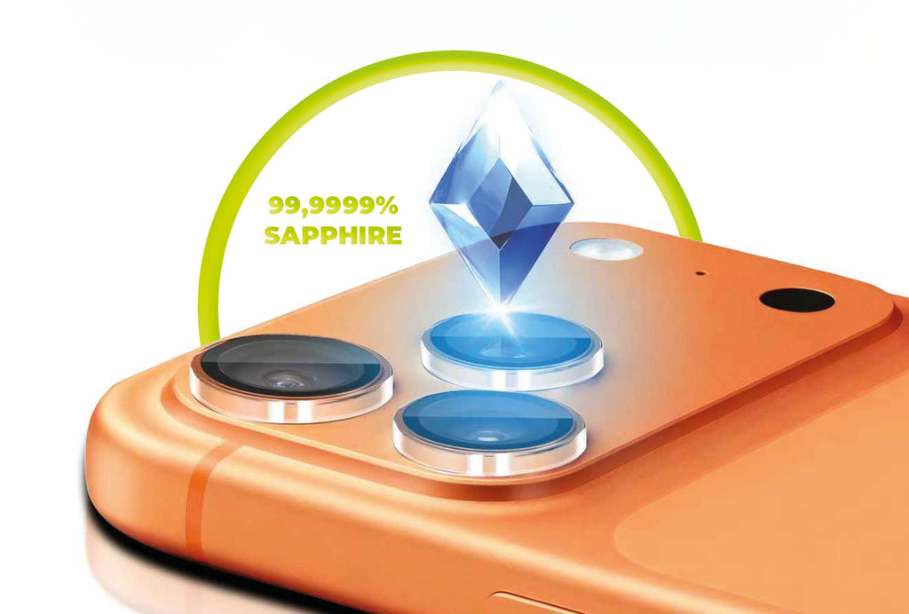 Safírové krytky čoček pro iPhone 17 Pro / iPhone 17 Pro Max