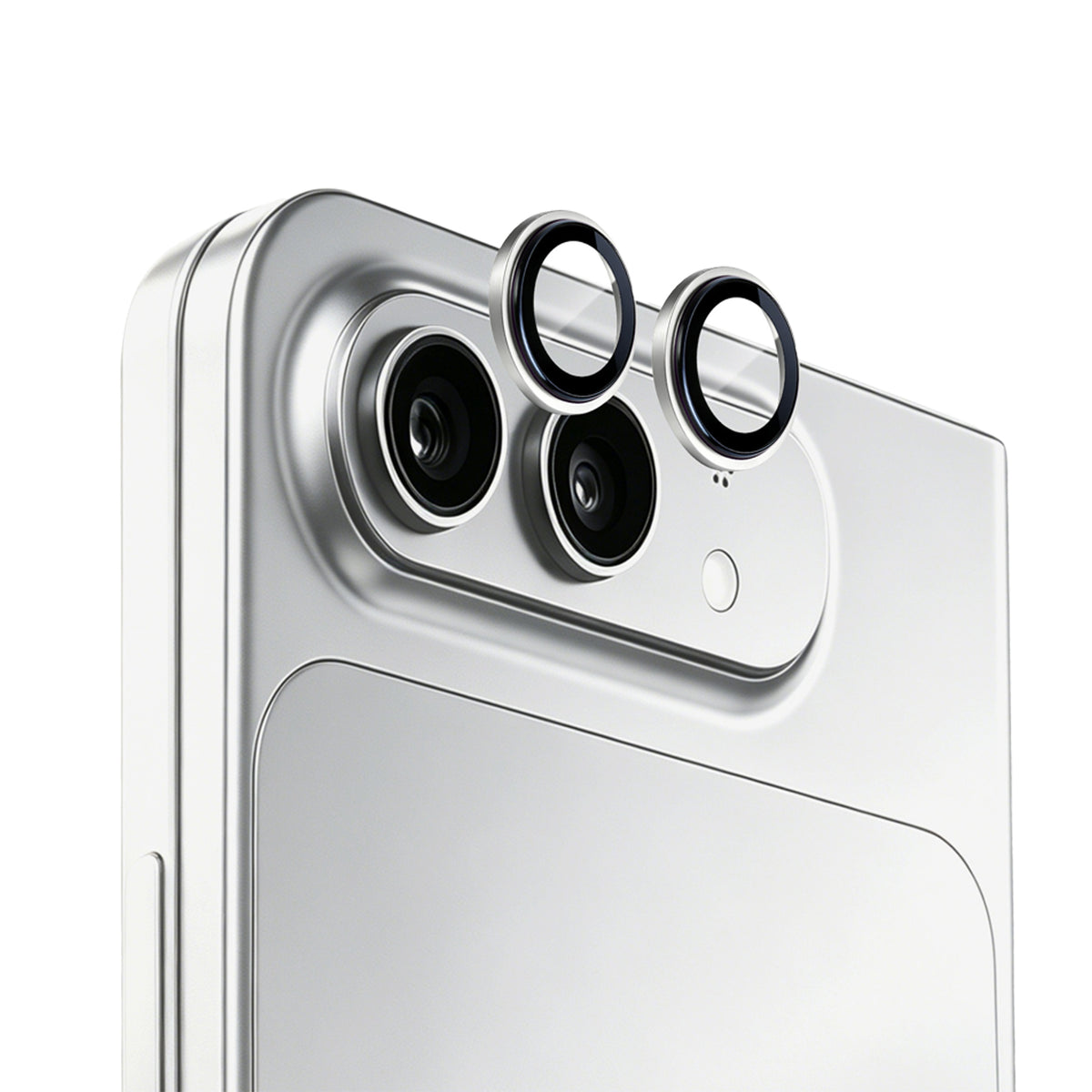 Sapphire Lens Guards, for iPhone Duo, Silver