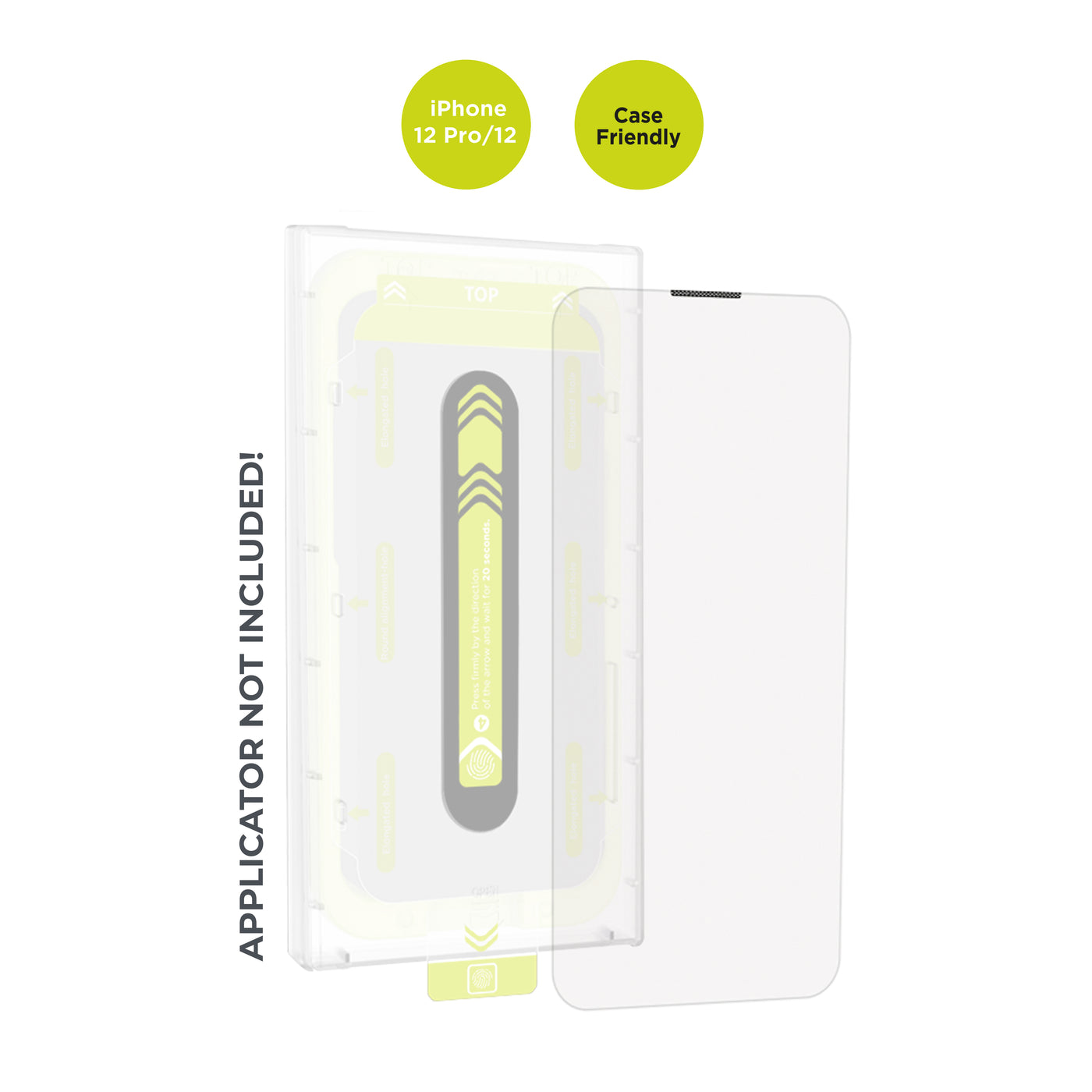 Replacement Screen Protector, for iPhone 12 / iPhone 12 Pro, Clear