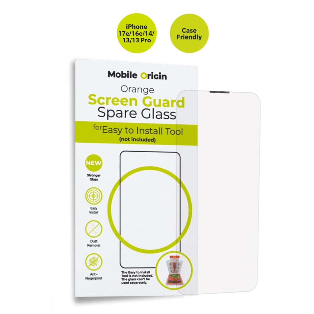 Náhradní ochranné sklo pro iPhone 14 / iPhone 13 / iPhone 13 Pro / iPhone 16e / iPhone 17e – čiré