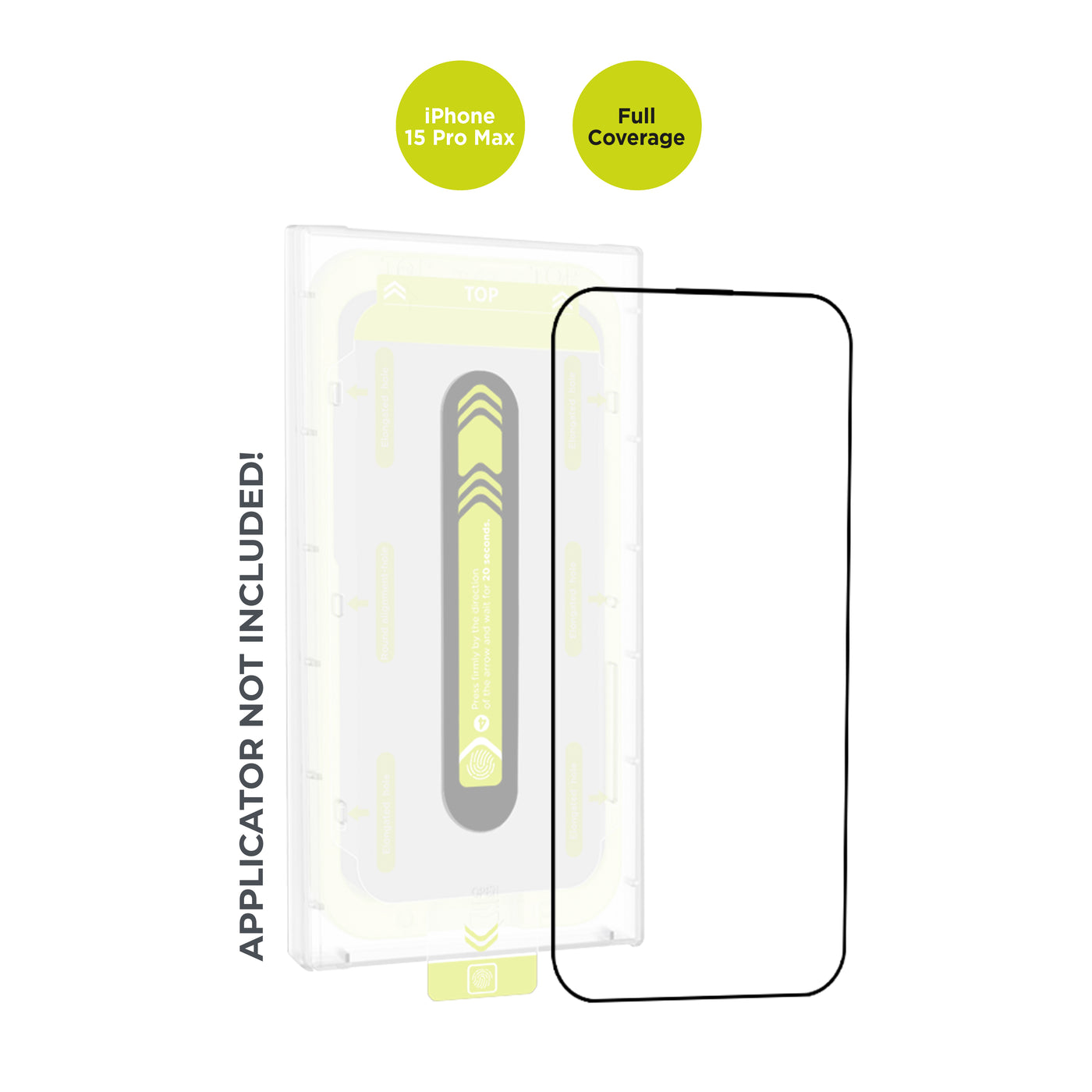 Replacement Screen Protector, for iPhone 15 Pro Max