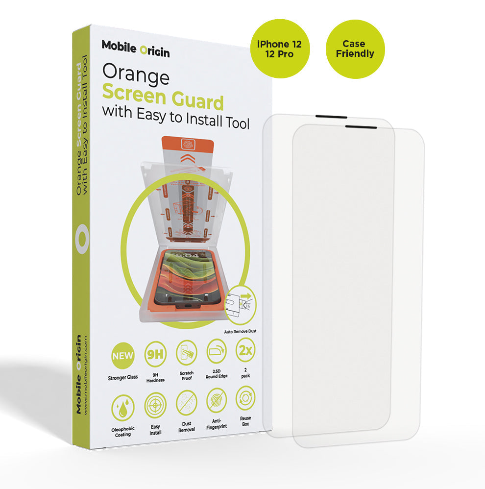 Screen Protector with Easy Installation, 2 pcs, for iPhone 14 / iPhone 13 / iPhone 13 Pro / iPhone 16e / iPhone 17e