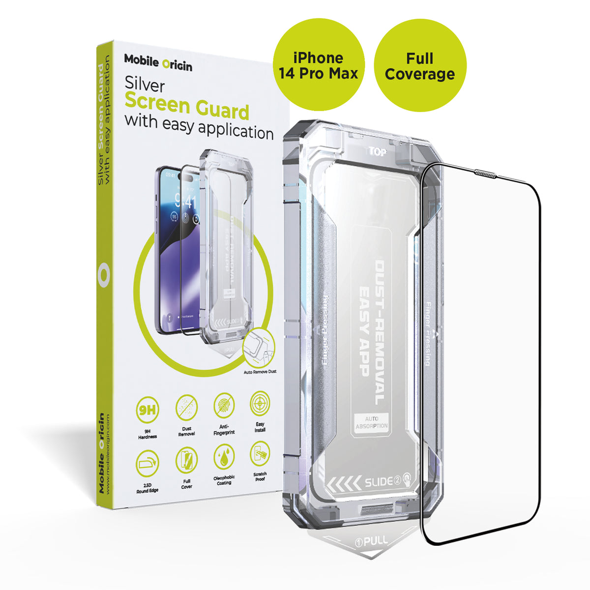 Screen Protector with Easy Installation, for iPhone 14 Pro Max