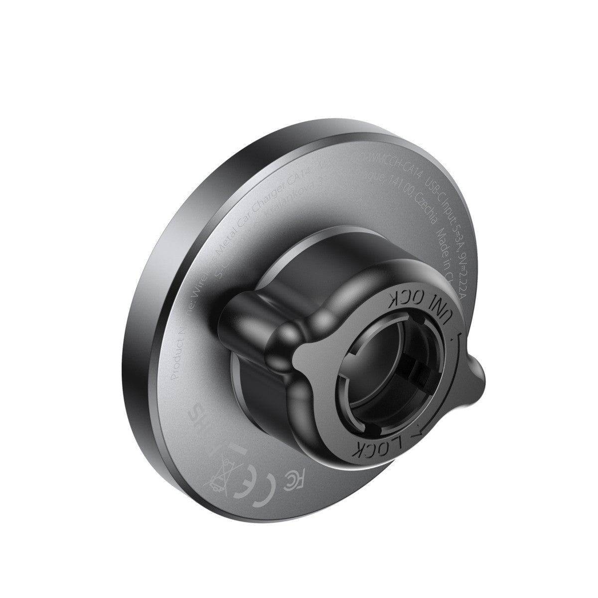 Bezdrátová nabíječka do auta MagSafe CA14, Qi2 15W, Černá