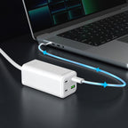 GaN 100W Compact MultiHub Charger PW18 3× USB-C + USB-A