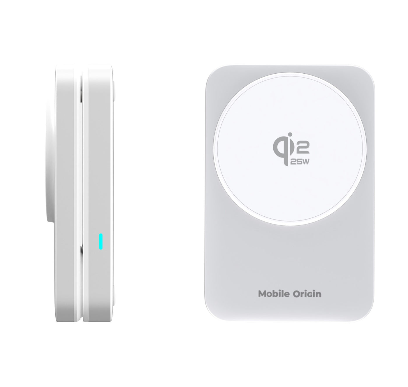 Foldable Charger 3-in-1 MagSafe PW35, Qi2 25W, Silver