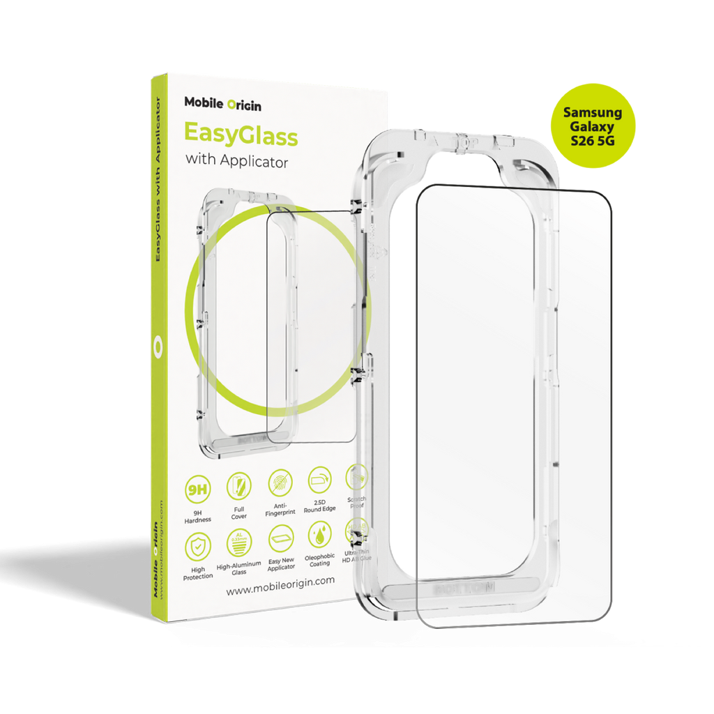 EasyGlass Screen Protector with Applicator, 1 pc, for Samsung Galaxy S26 5G