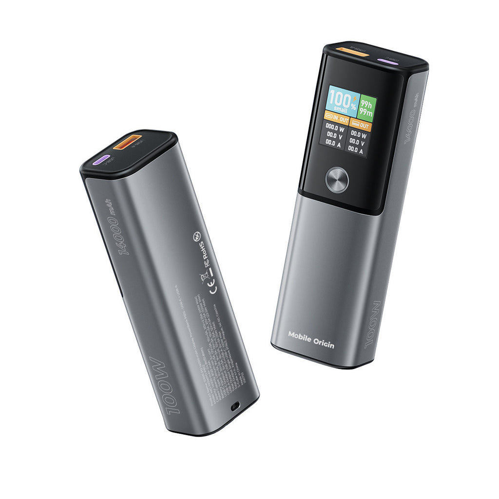 PowerBank 100W PD 14000mAh with Display PB12 - USB-C + USB-A