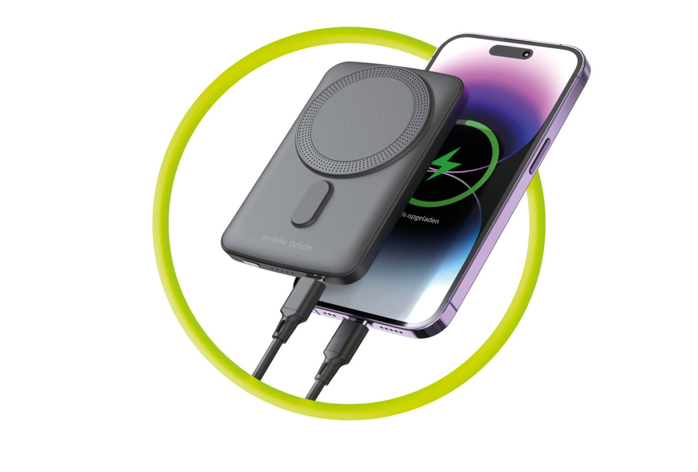 Bezdrátová magnetická powerbanka MagSafe PB10, 5000mAh, 20W, Černá