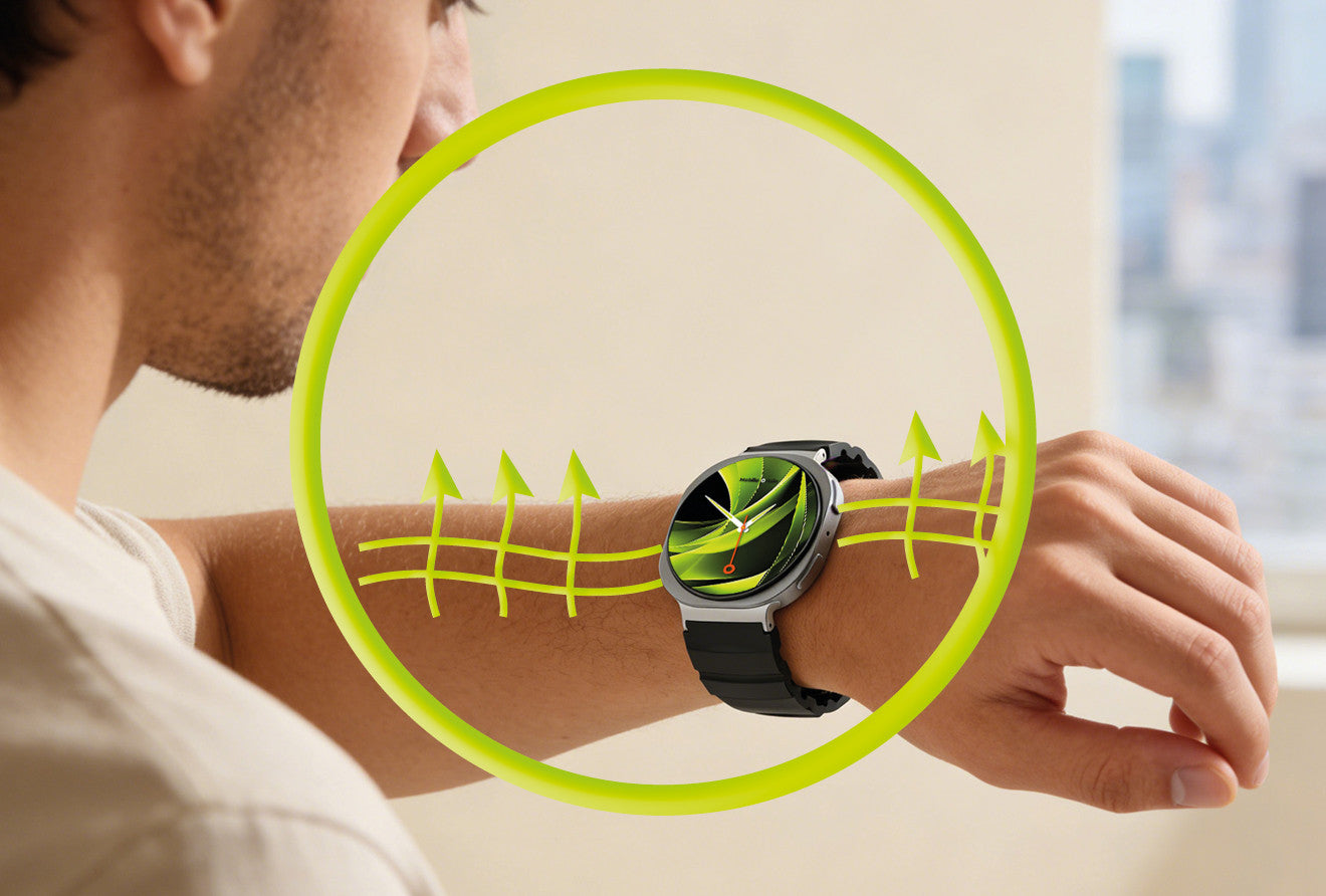 Řemínek Easy Strap FKM pro Samsung Galaxy Watch 8, Černá