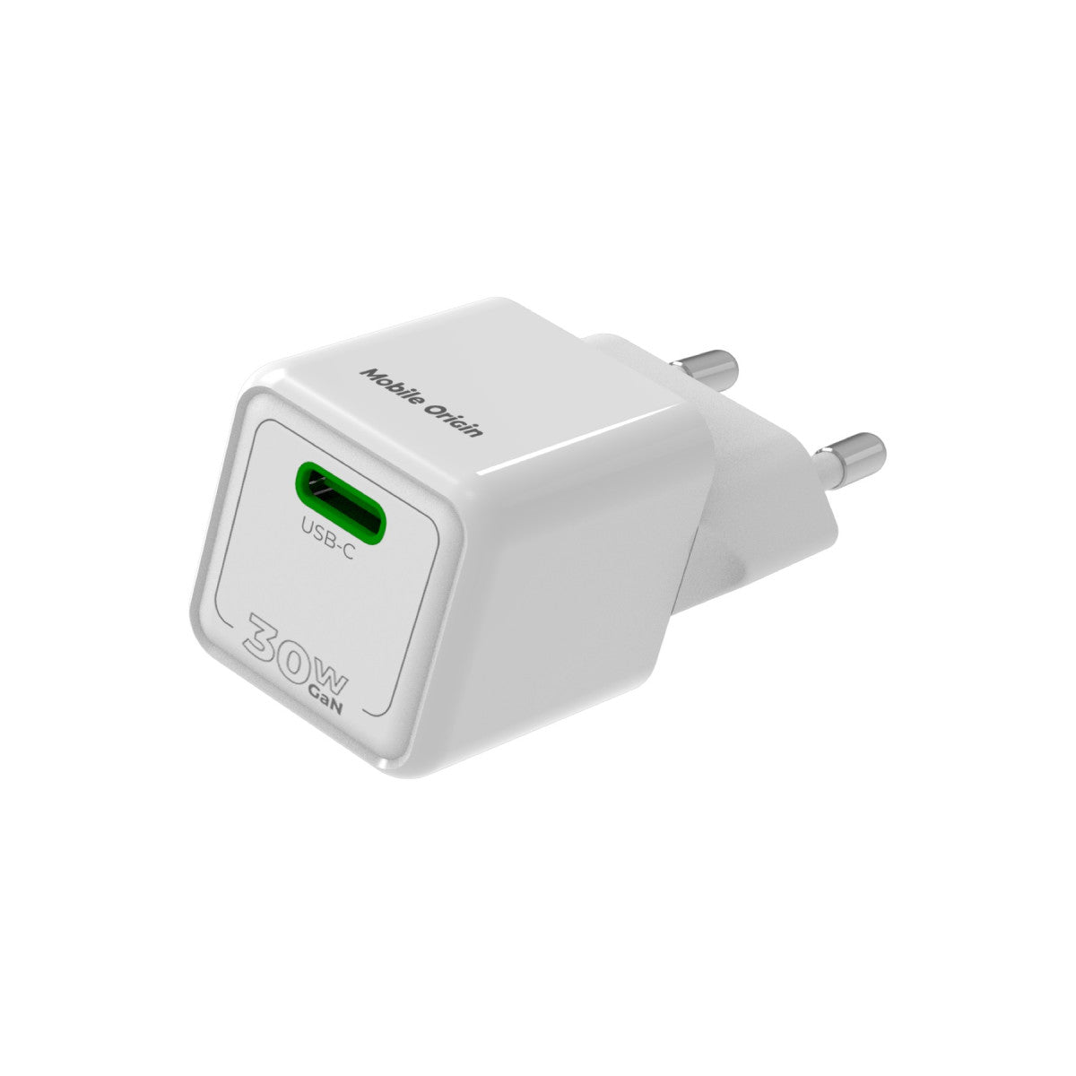 Mini GaN Wall Charger USB-C PW23, 30W, White