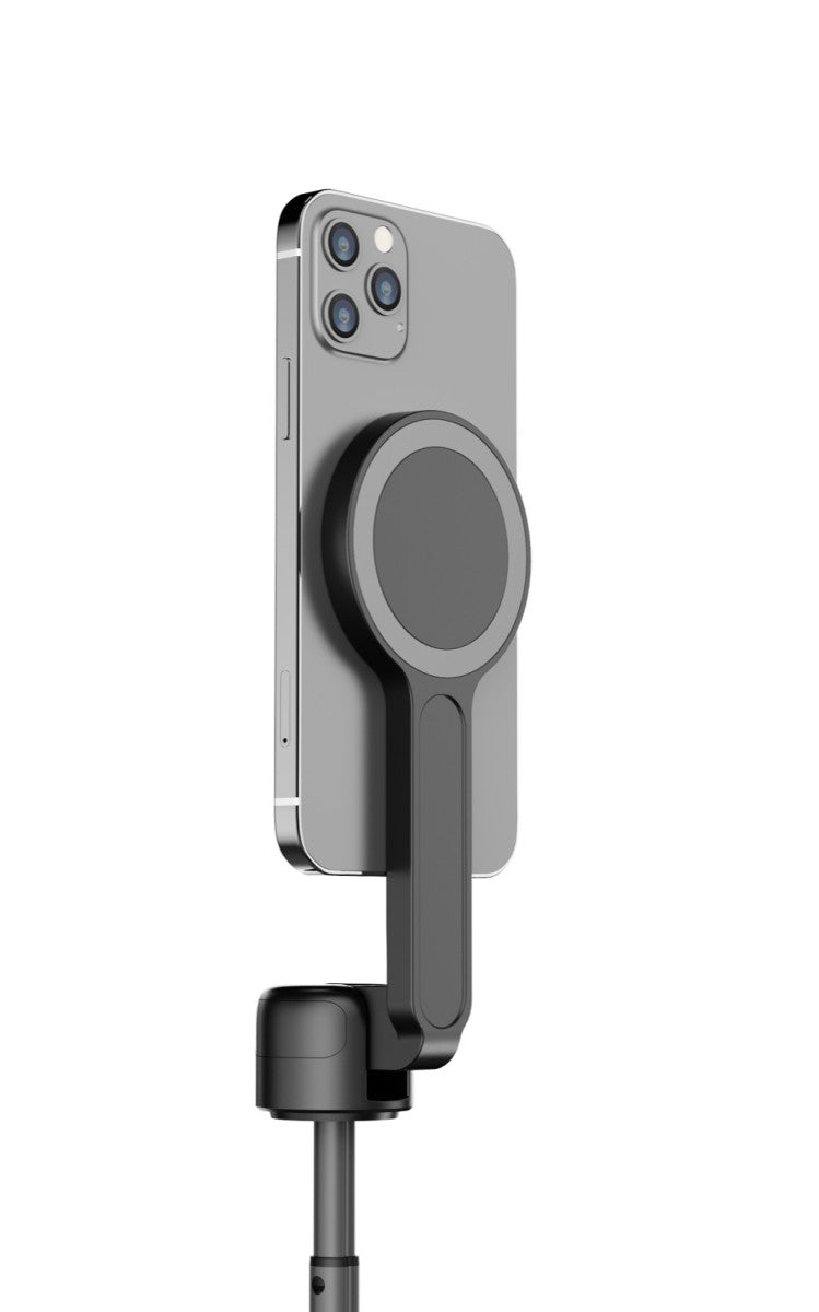 Magnetická selfie tyč s tripodem MagSafe S2, Bluetooth, Černá
