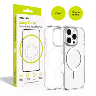 Easy Hybrid MagSafe Case, Clear for iPhone 16 Pro