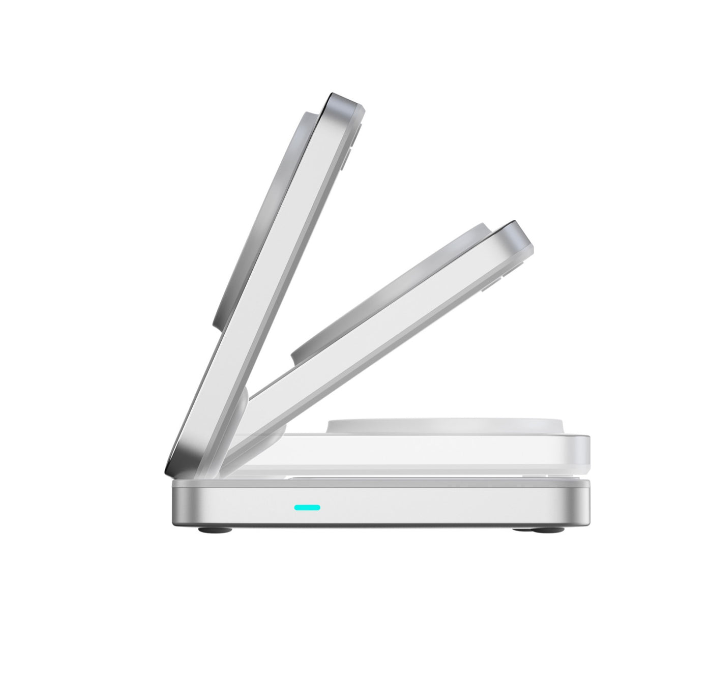 Foldable Charger 3-in-1 MagSafe PW35, Qi2 25W, Silver