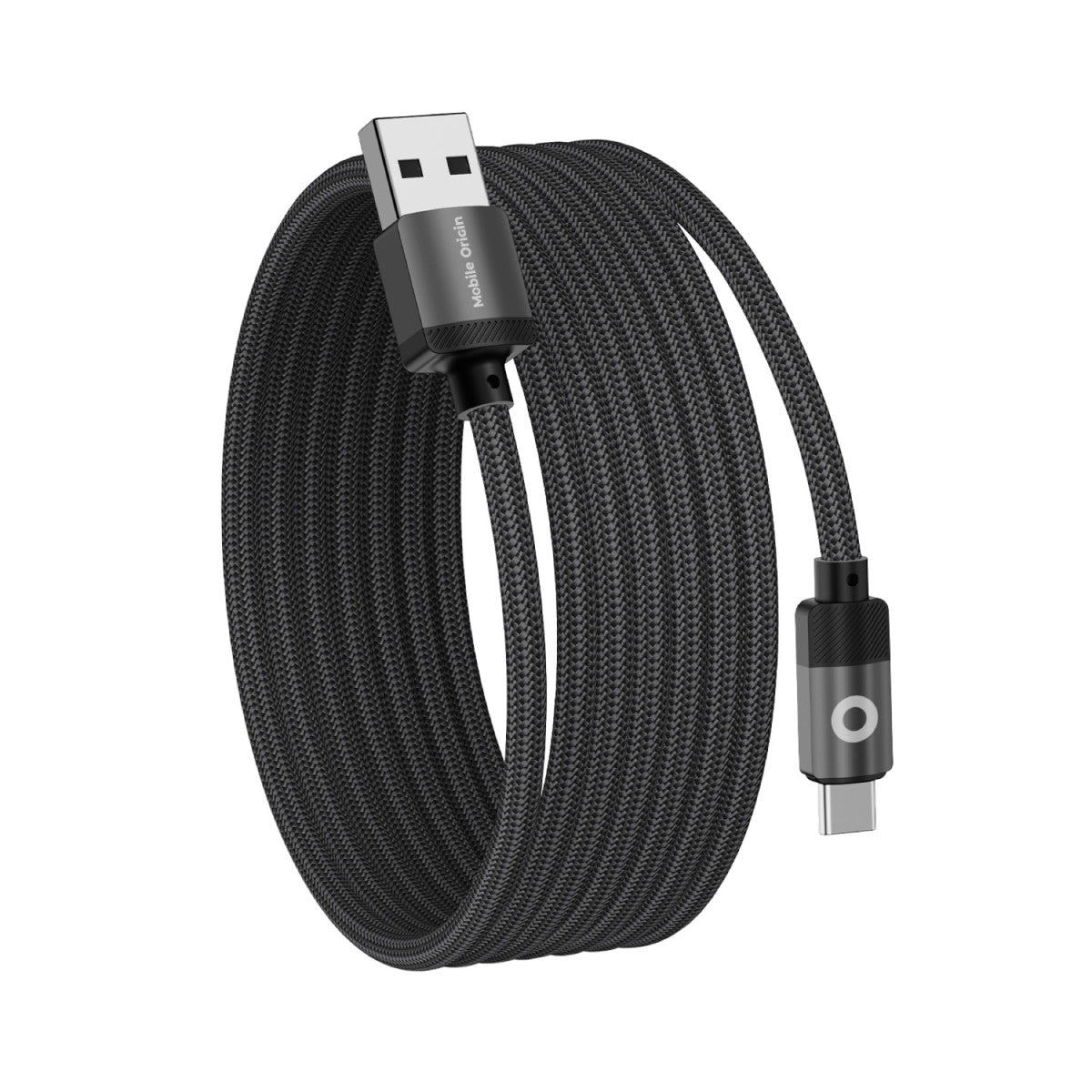 Magnetický kábel USB-A na USB-C MC2, 27W, 480 Mb/s, 1 m, Čierna