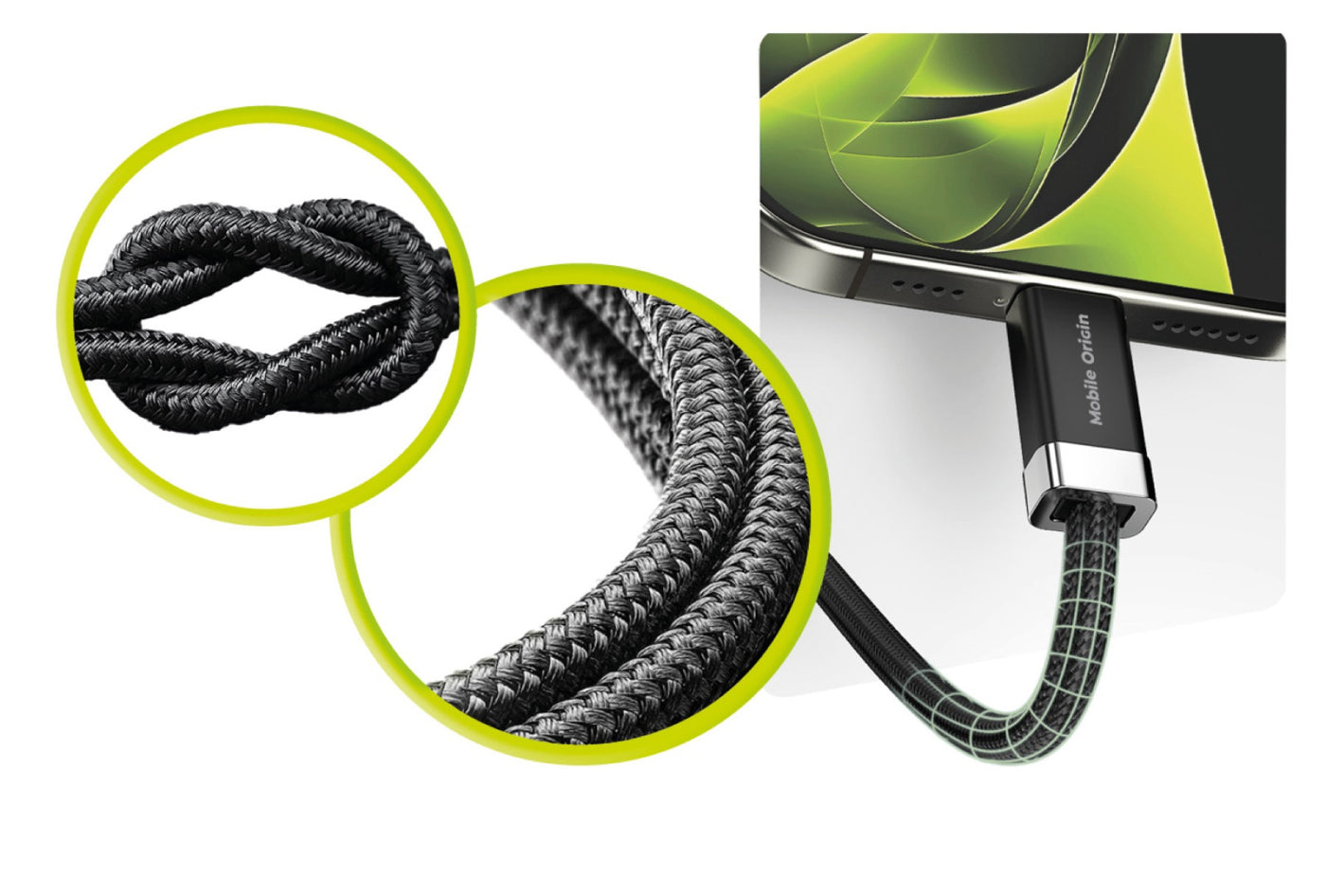 Magnetický kábel StayCable USB-C na USB-A CB6, 27W, 480 Mb/s, 1,5 m, Čierna