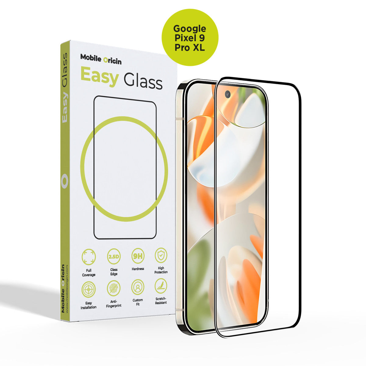 EasyGlass Screen Protector, for Google Pixel 9 Pro / Google Pixel 9