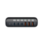 Cestovní nabíječka GaN 140W PW12 EU/UK/US, 3x USB-C + 3x USB-A