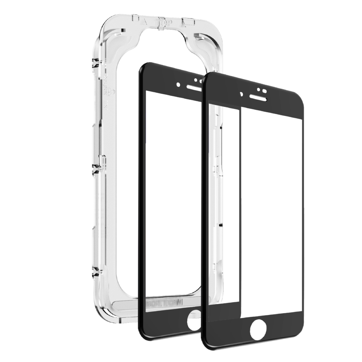 EasyGlass Screen Protector with Applicator, 2 pcs, for iPhone SE 2022 / iPhone 2020 / iPhone 8 / iPhone 7