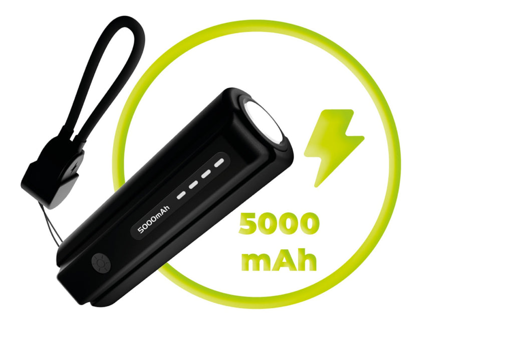 Kompaktní PowerBanka PB7 5000mAh s baterkou a USB-C kabelem