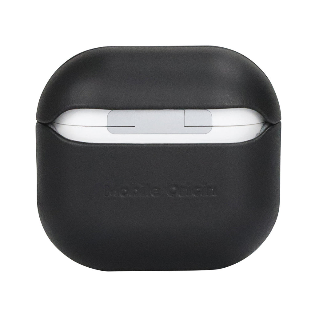 Kožené pouzdro pro AirPods 4, Černá