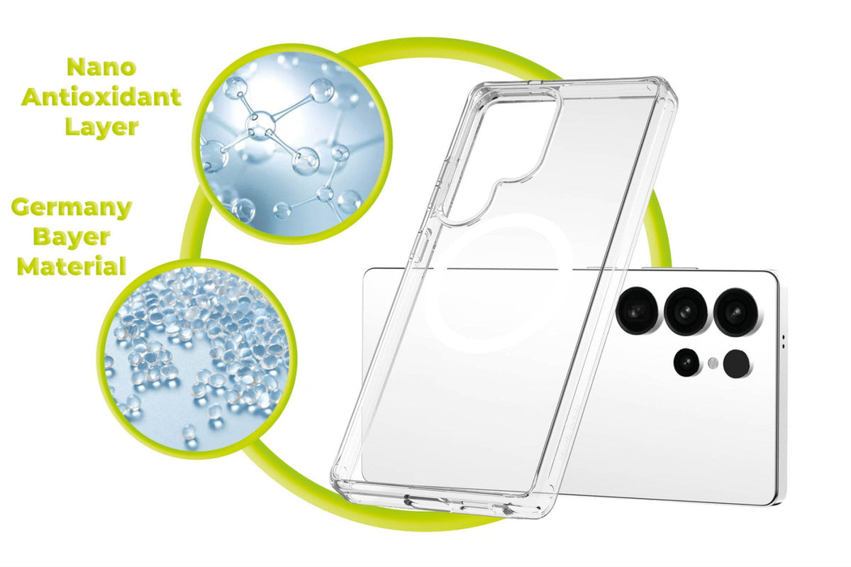 Easy Hybrid MagSafe Case for Samsung Galaxy S25 Ultra, Clear