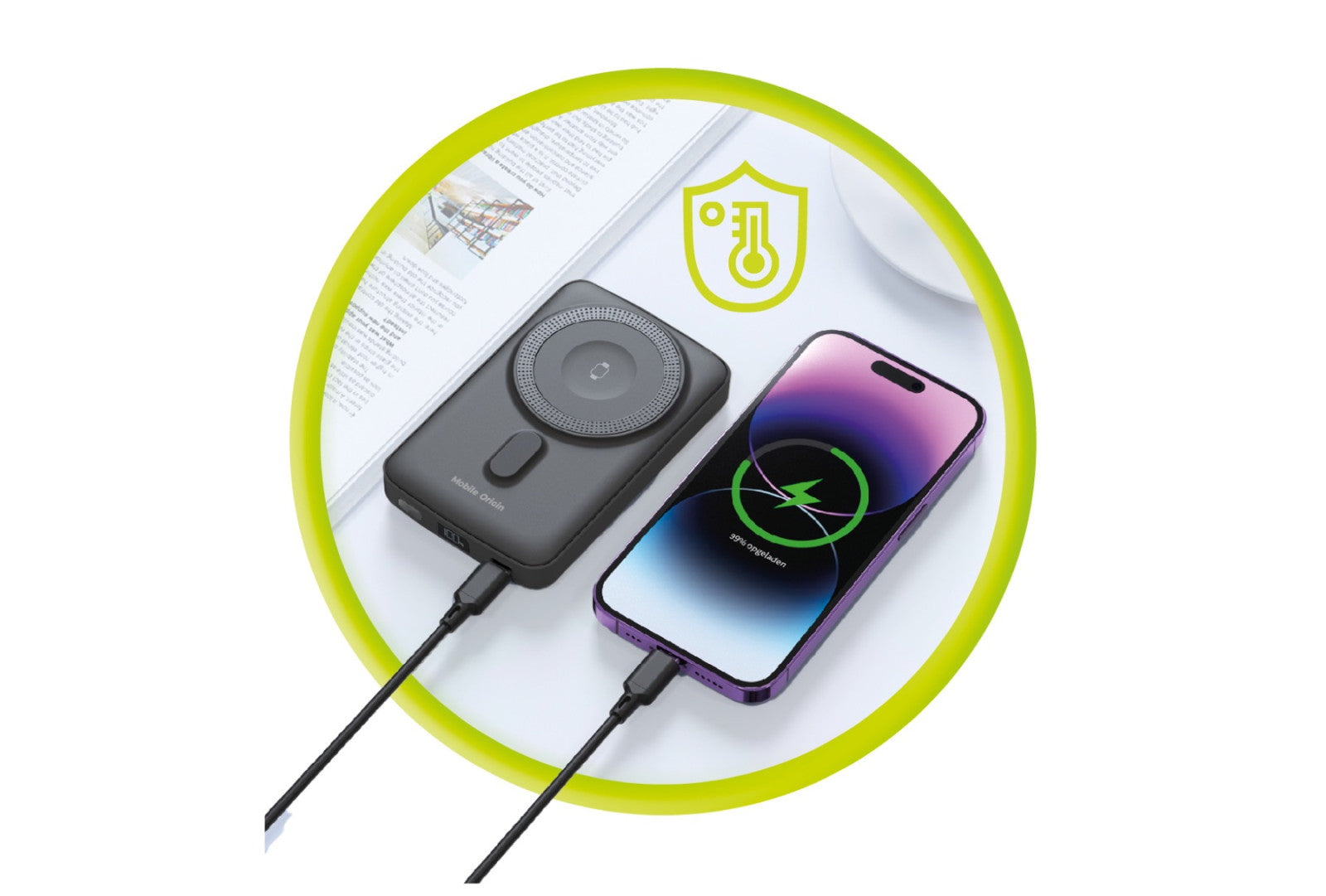 Bezdrátová magnetická PowerBanka 10000mAh PB9