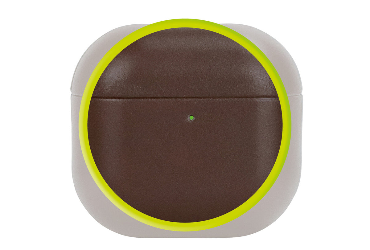 Kožené pouzdro pro AirPods 4, Hnědá