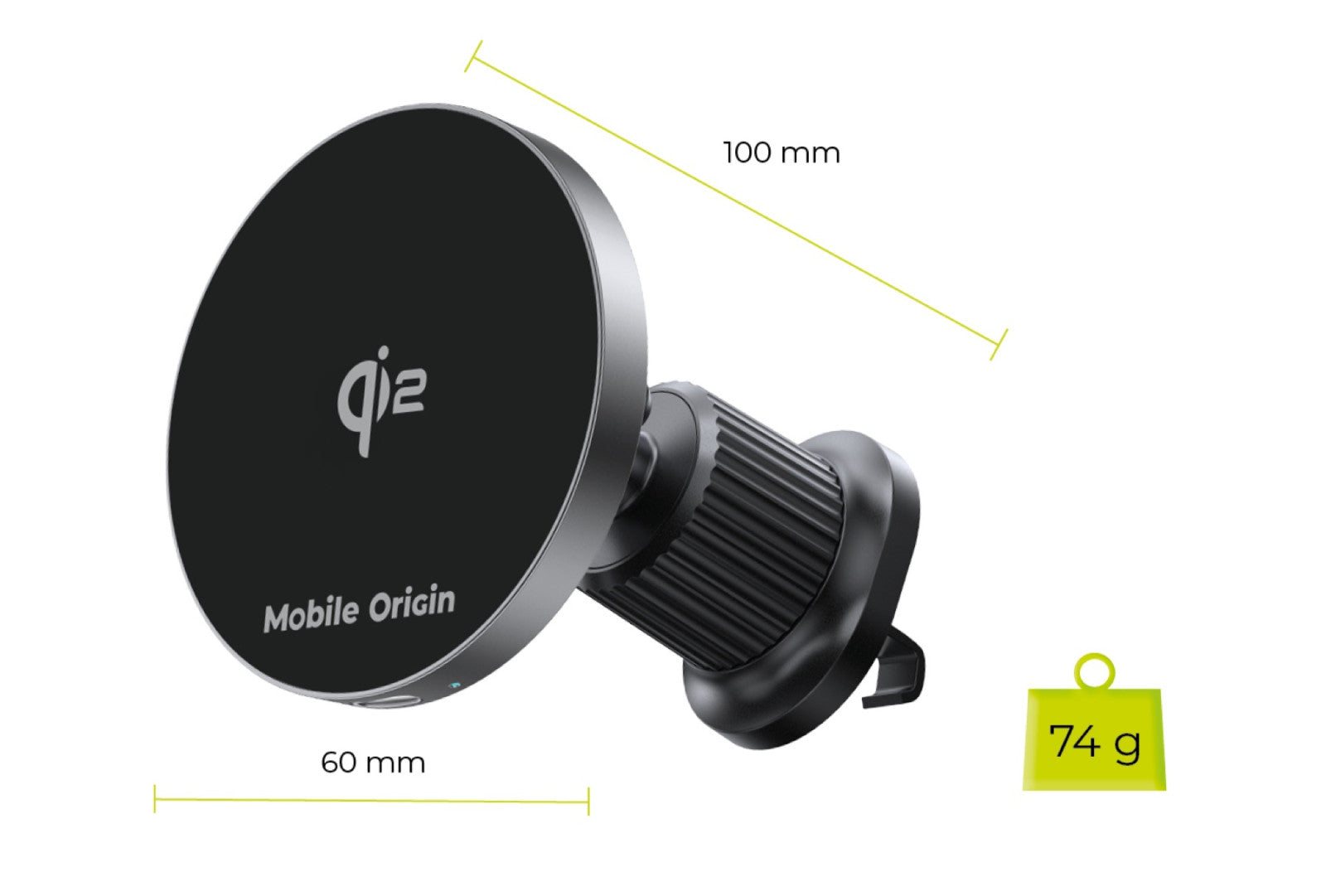 Qi2 Wireless Metal Car Charger CA14